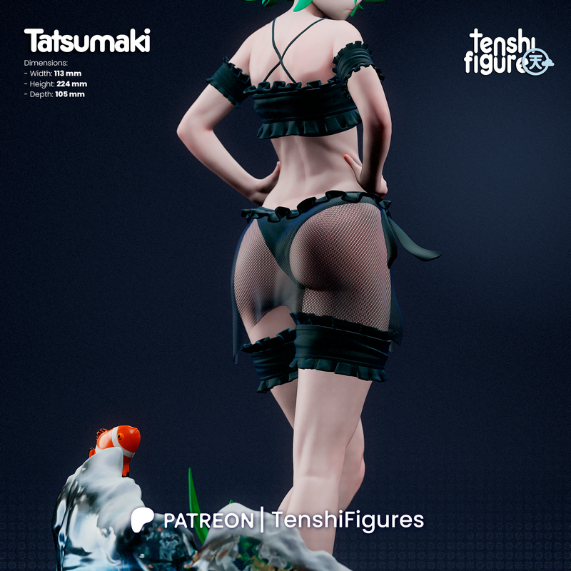 一拳超人 Tatsumaki 3D打印模型|Tenshi Figure – Tatsumaki – One Punch Man – 3D Print Model