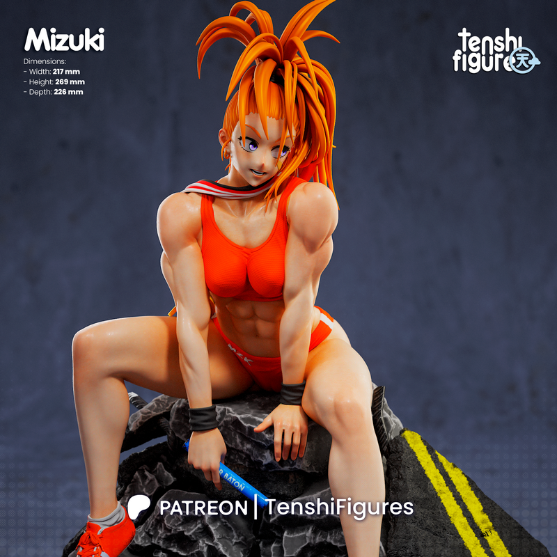 一拳超人 米玉 Captain Mizuki 3D打印模型|Tenshi Figure – Captain Mizuki – One Punch Man – 3D Print Model