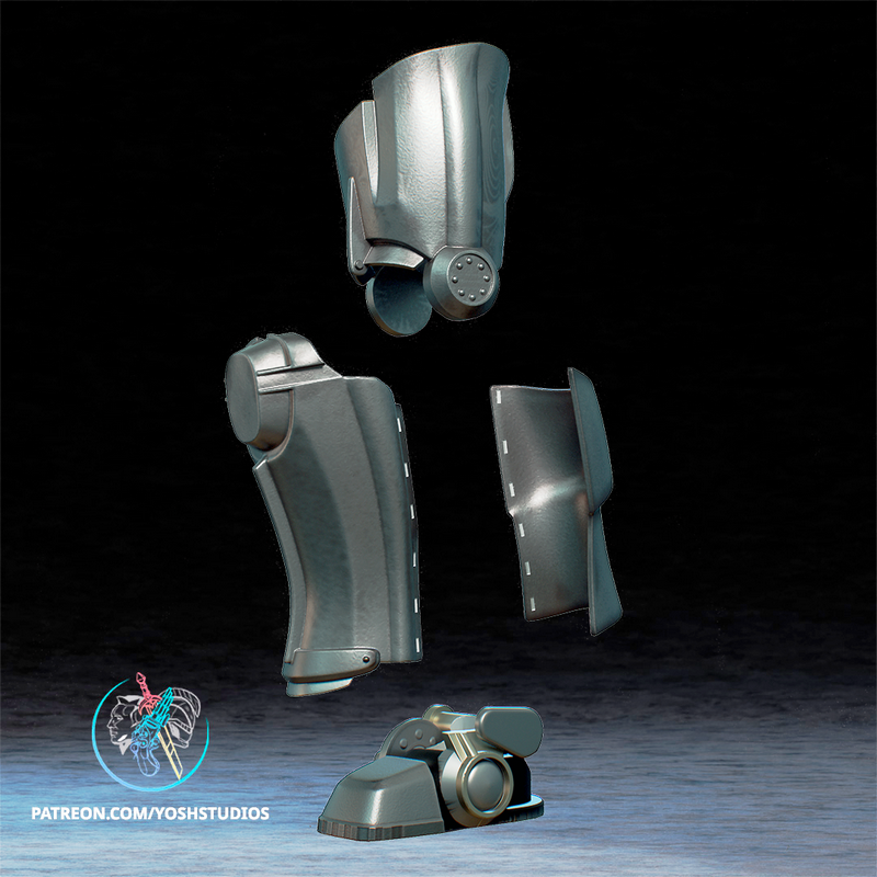 Yosh Studios – 衍生自辐射T-45动力装甲的3D打印模型|Yosh Studios – Fallout T-45 Power Armor – 3D Print Model