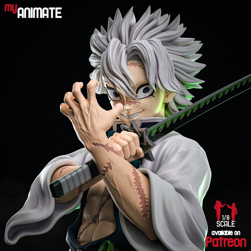 《鬼灭之刃》 Sanemi Shinazugawa 3D打印模型|Sanemi Shinazugawa (Demon Slayer) – 3D Print Model