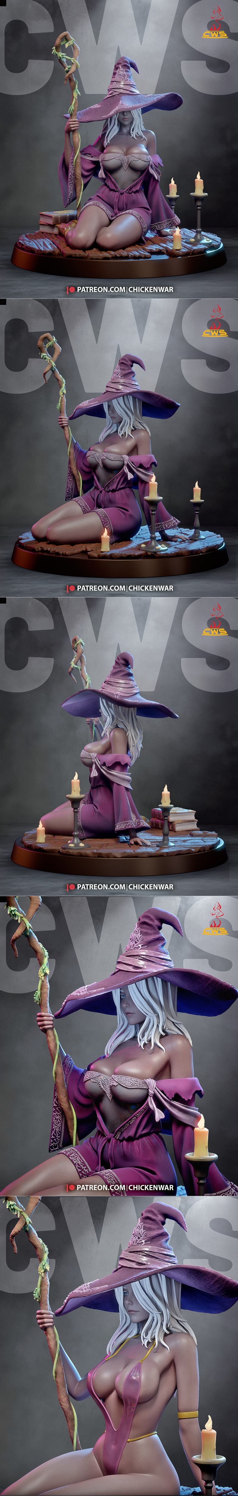 CW工作室 - 原神 - 重云 - 3D打印模型|CW Studio – Elden Ring – Recluse – 3D Print Model STL