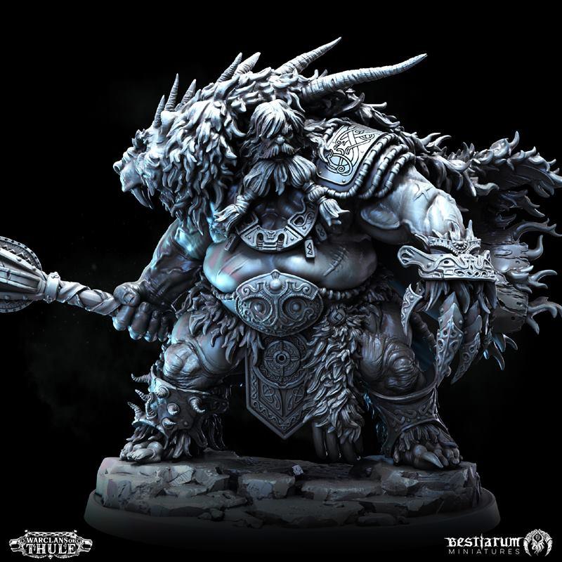 极地冠军 3D打印模型|Bestiarum Miniatures – Thulean Champion – 3D Print Model STL