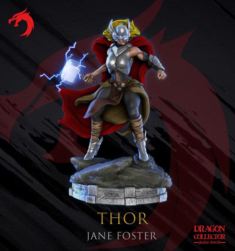 雷神少女 3D打印模型|Lady Thor – 3D Print Model STL