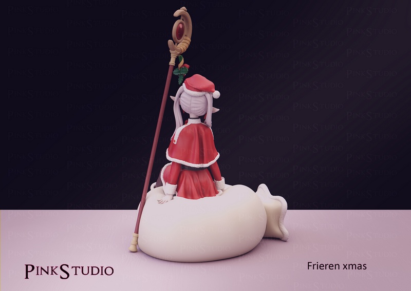 Pink Studio - 《Frieren》圣诞节主题3D打印模型|Pink Studio – Frieren Xmas (Christmas) – 3D Print Model