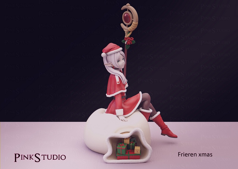 Pink Studio - 《Frieren》圣诞节主题3D打印模型|Pink Studio – Frieren Xmas (Christmas) – 3D Print Model
