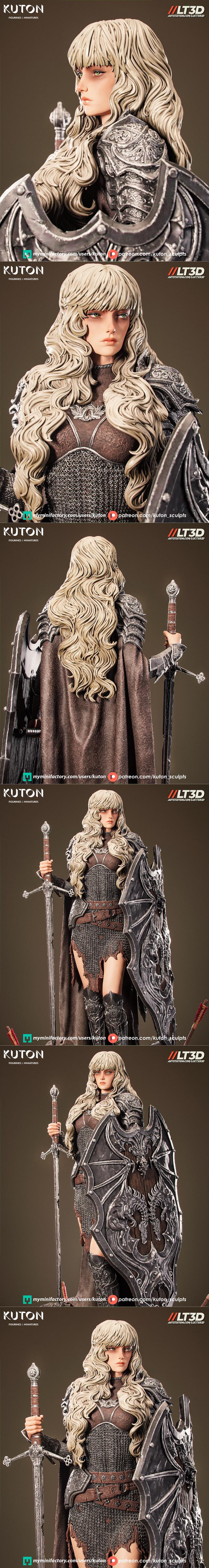 Kuton出品 亚尔丁3D打印模型|Kuton Figurines – Ardyn – 3D Print Model STL
