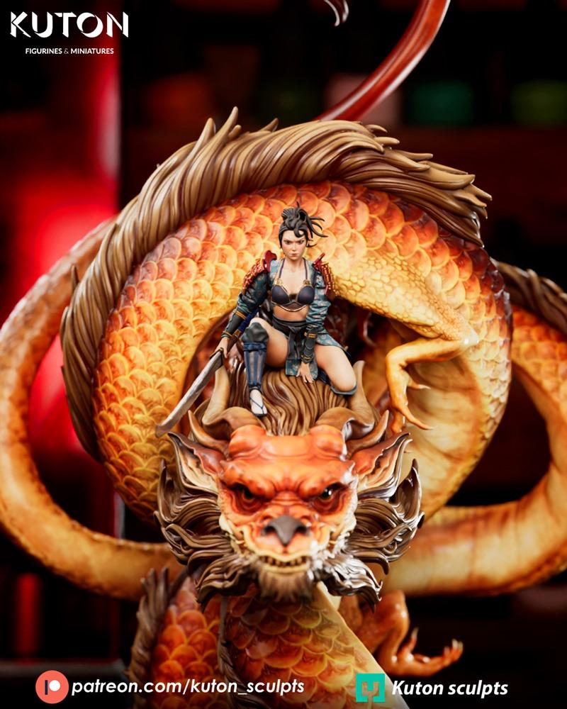 Kuton Ember Rider 3D打印模型|Kuton Figurines – Ember Rider – 3D Print Model STL