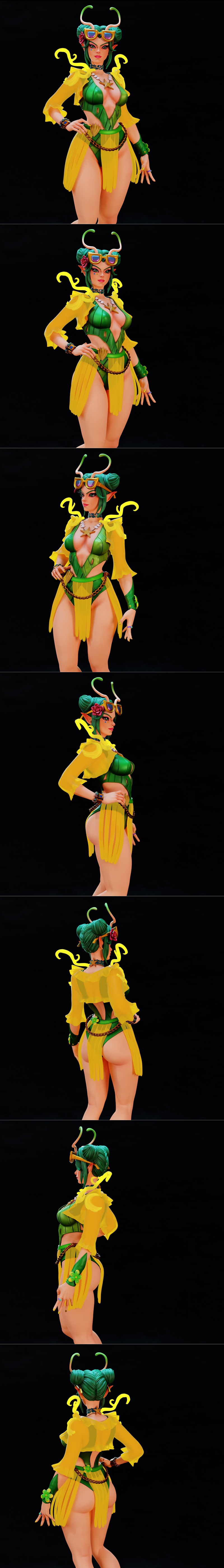 BrunoArt3D - 夏季皮肤奇迹 对战角色 3D打印模型|BrunoArt3D – Mantis Summer Skin Marvel Rivals – 3D Print Model STL