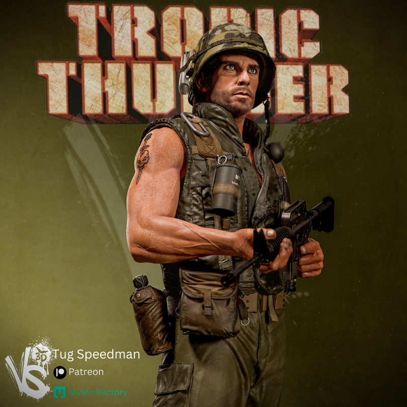 VS3D - 速度与激情：热带暴风雨3D打印模型|VS3D – Tug Speedman – Tropic Thunder – 3D Print Model