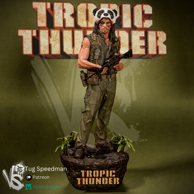 VS3D - 速度与激情：热带暴风雨3D打印模型|VS3D – Tug Speedman – Tropic Thunder – 3D Print Model