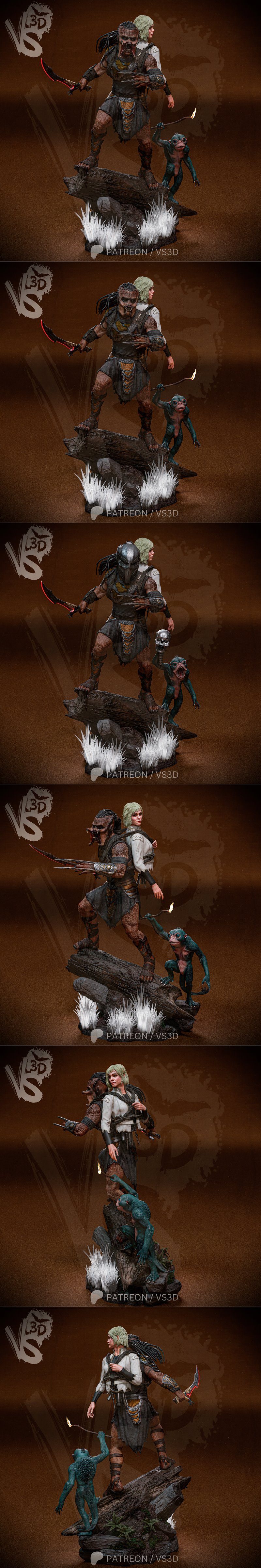 VS3D - 你特佳 黑暗大陆 3D打印模型|VS3D – Predator Badlands Dek Of The Youtja – Renders – 3D Print Model STL