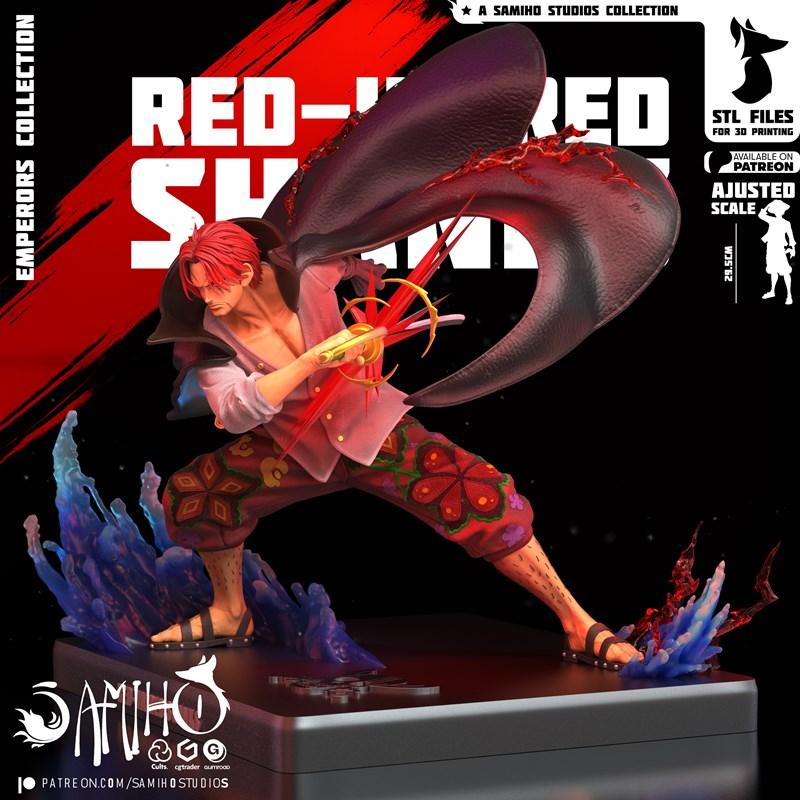 Samiho Studios - 红发香克斯 - 3D打印模型|Samiho Studios – Red-Haired Shanks – 3D Print Model STL