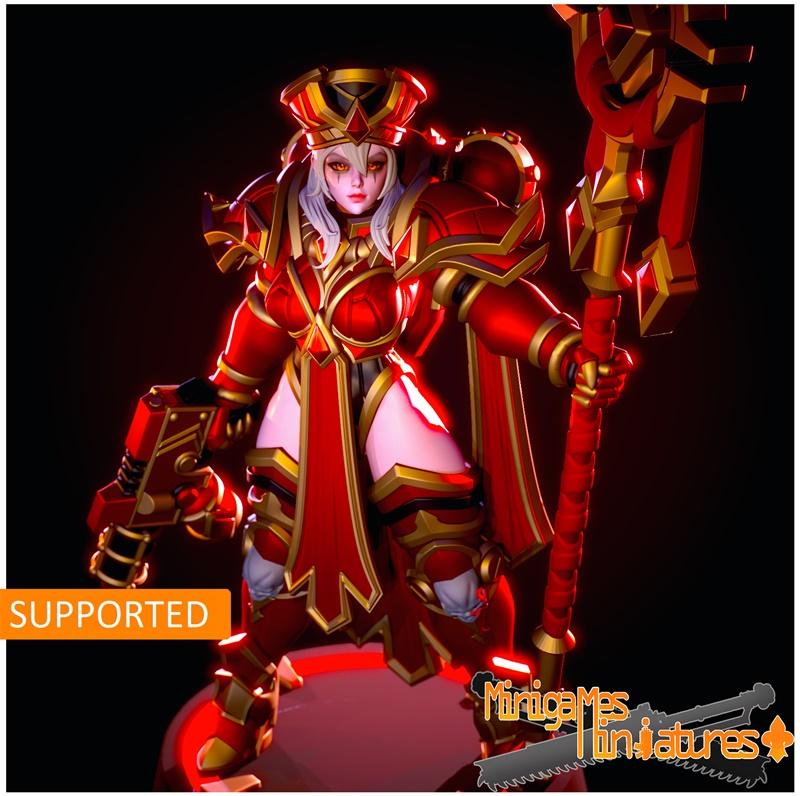 迷你游戏迷你人偶——白发姐弟 3D打印模型|Minigames Miniatures – Sister Whitemane – 3D Print Model STL