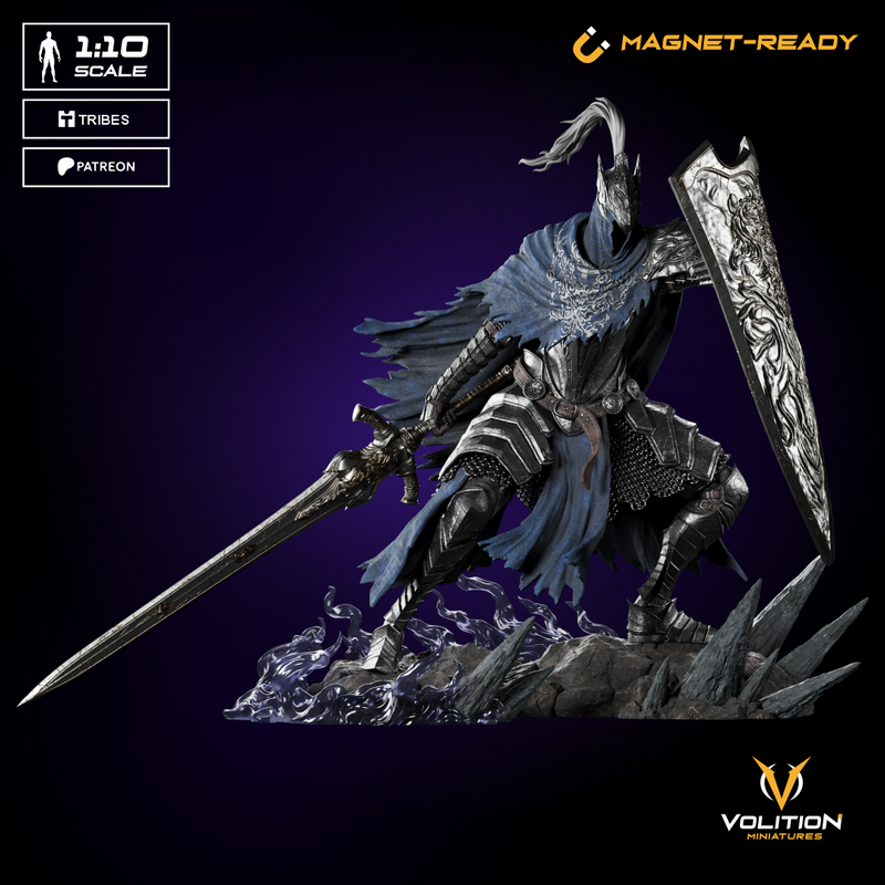 Volition Miniatures - Artorias - 黑魂 - 3D打印模型|Volition Miniatures – Artorias – Dark Souls – Fan Art – 3D Print Model