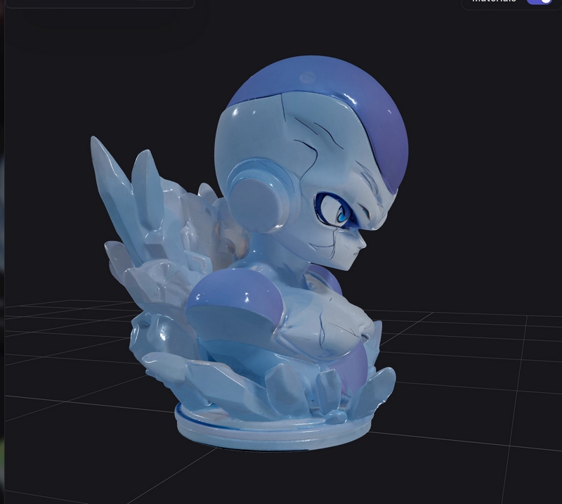 弗利萨3D打印模型|Frieza Bust – 3D Print Model