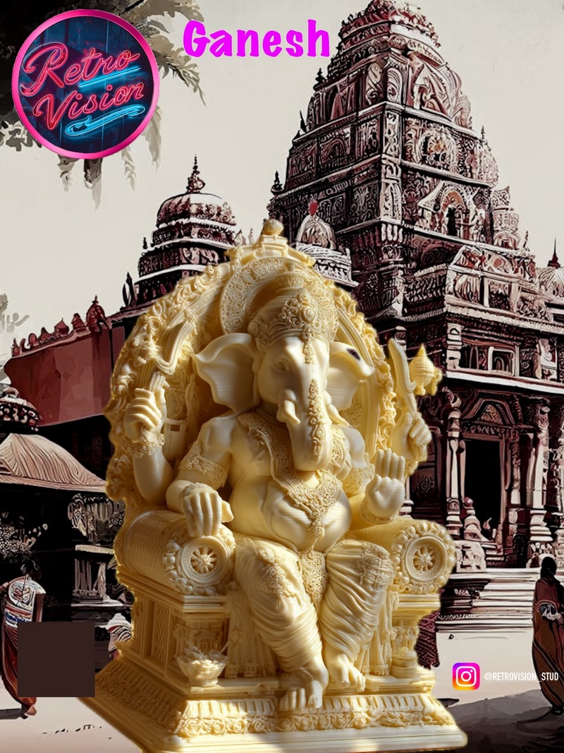 湿婆像 3D打印模型|Ganesh Statue – 3D Print Model