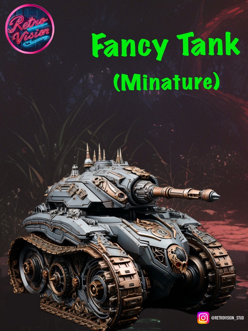 3D打印模型：Fancy Tank角色设计|Fancy Tank – 3D Print Model