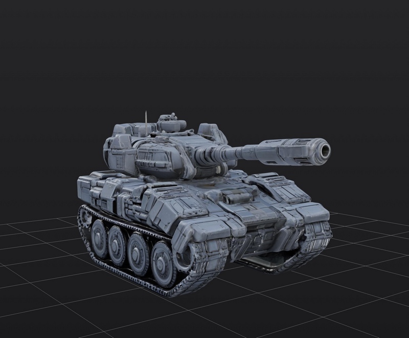 3D打印模型：坦克系列角色造型|Tank – 3D Print Model