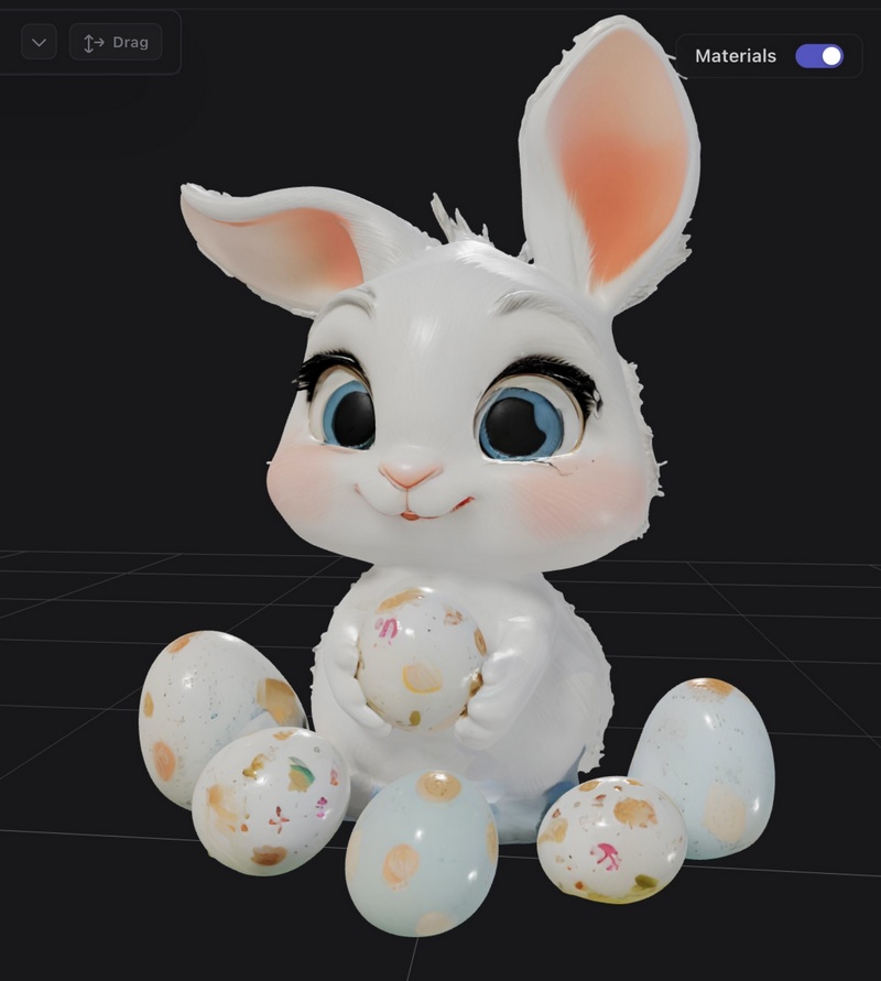 复活节兔子3D打印装饰模型|Easter Bunny Home Decor – 3D Print Model