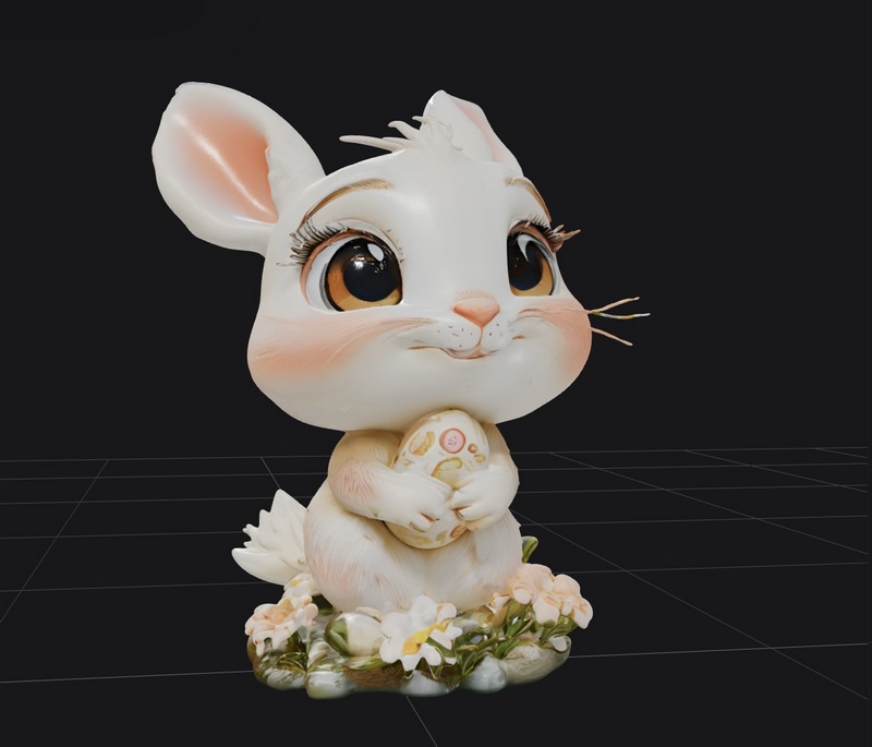 复活节兔子3D打印装饰模型|Easter Bunny Home Decor – 3D Print Model