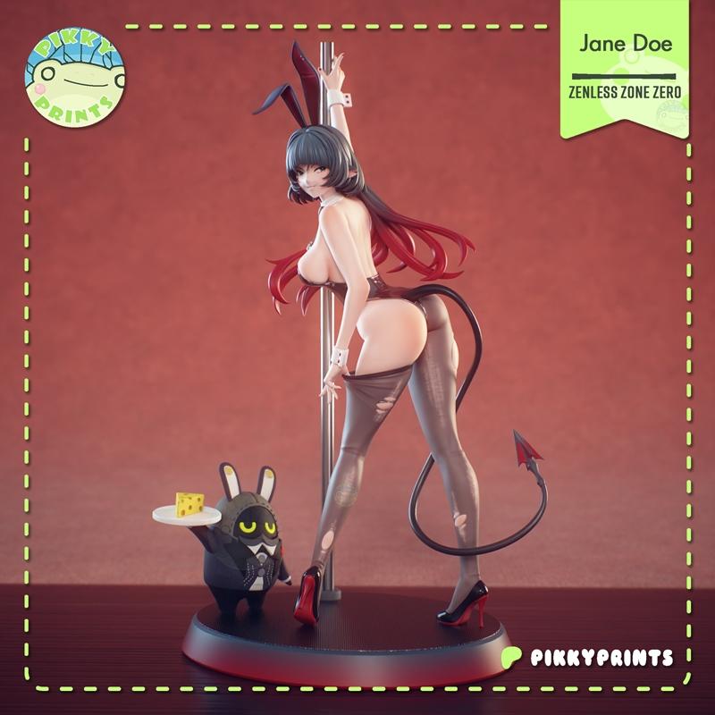 Pikky Prints – 《零之区》Jane Doe 3D打印模型|Pikky Prints – Zenless Zone Zero – Jane Doe – 3D Print Model STL