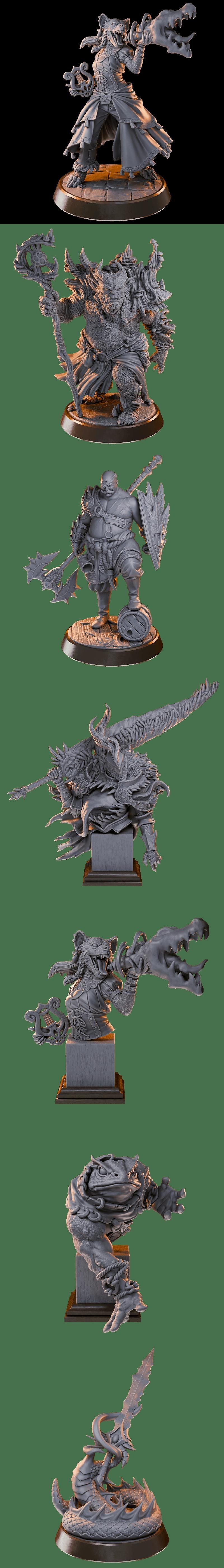 Loot Studios出品《Damn Monsters》3D打印模型|Loot Studios – Damn Monsters – 3D Print Model STL