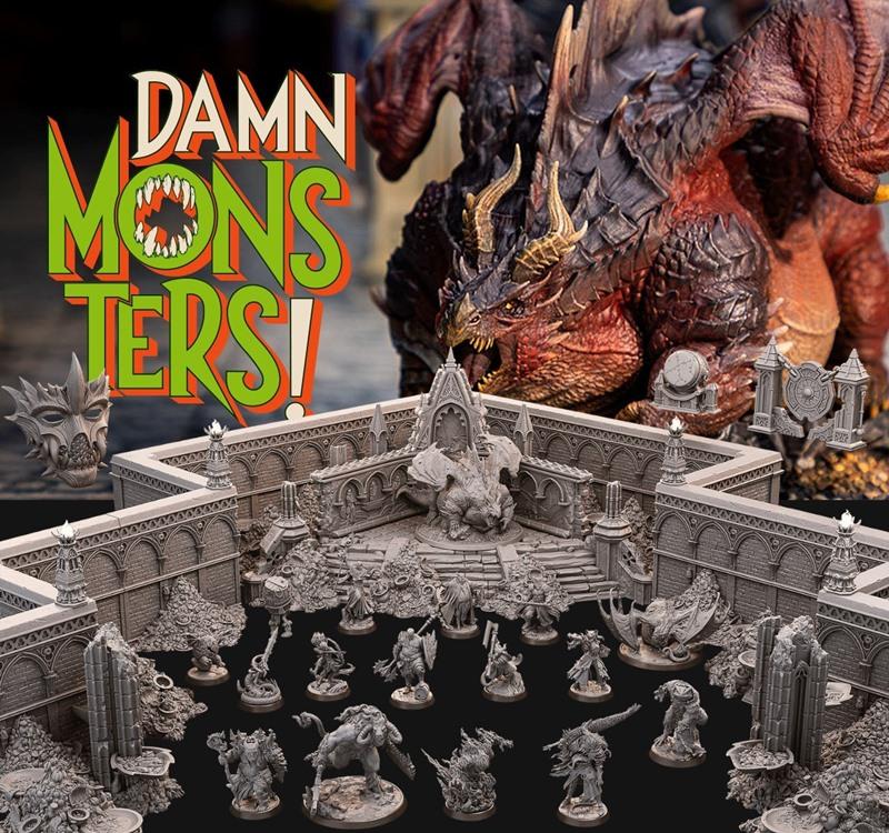 Loot Studios出品《Damn Monsters》3D打印模型|Loot Studios – Damn Monsters – 3D Print Model STL