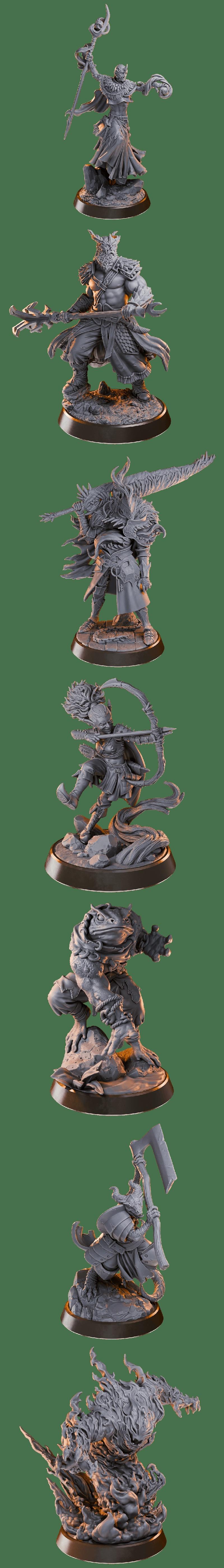 Loot Studios出品《Damn Monsters》3D打印模型|Loot Studios – Damn Monsters – 3D Print Model STL