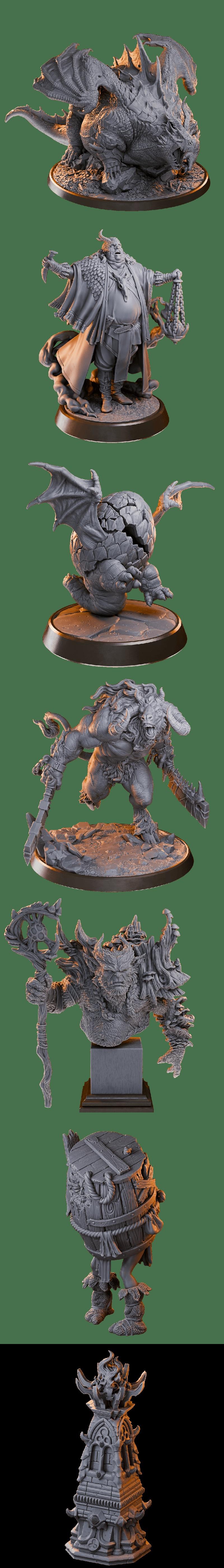 Loot Studios出品《Damn Monsters》3D打印模型|Loot Studios – Damn Monsters – 3D Print Model STL