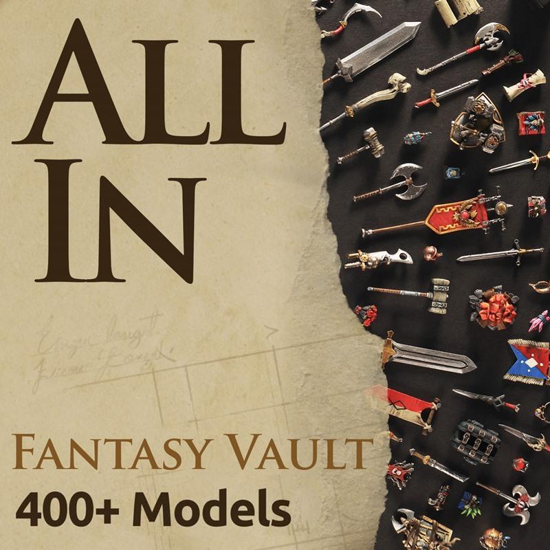 Cast n Play – Endless Vault，幻想之库：3D打印模型|Cast n Play – Endless Vault, Fantasy Vault – 3D Print Model STL