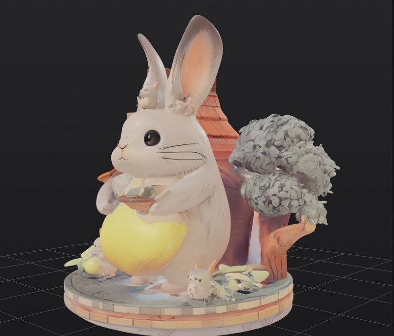 兔兔归来！3D打印模型|Bunny I’m Home! – 3D Print Model