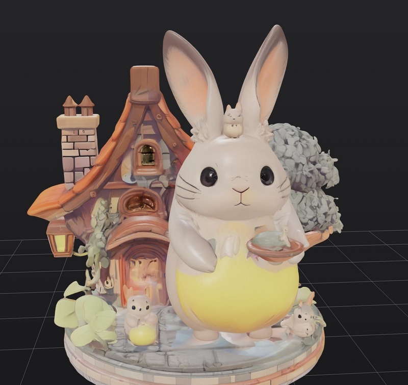 兔兔归来！3D打印模型|Bunny I’m Home! – 3D Print Model