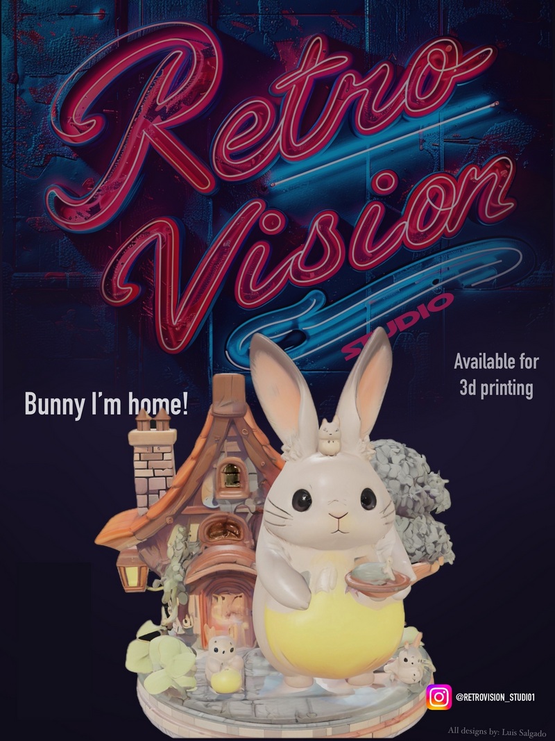 兔兔归来！3D打印模型|Bunny I’m Home! – 3D Print Model