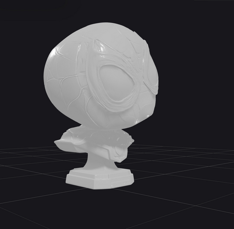 宝宝蜘蛛侠大头胸模 3D打印模型|Baby Spidey Big Head Bust – 3D Print Model