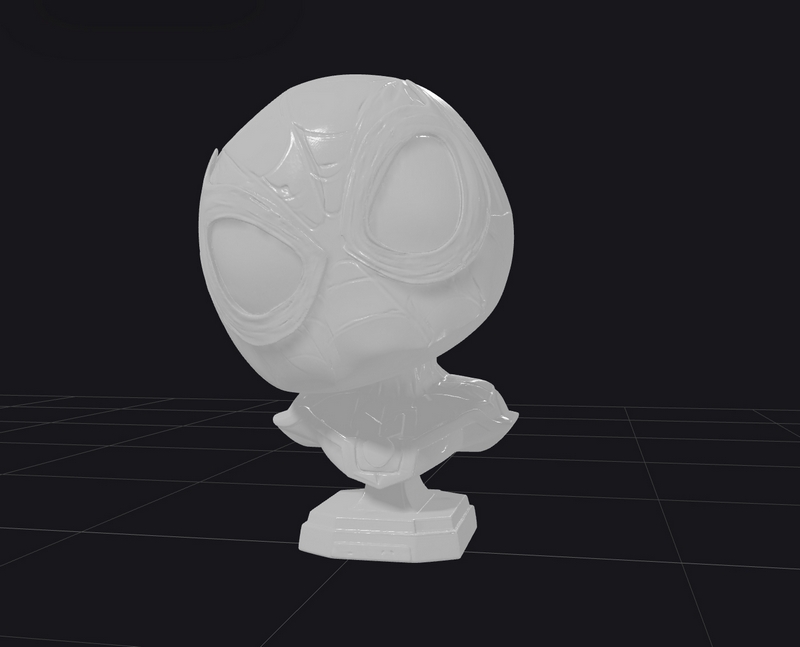 宝宝蜘蛛侠大头胸模 3D打印模型|Baby Spidey Big Head Bust – 3D Print Model