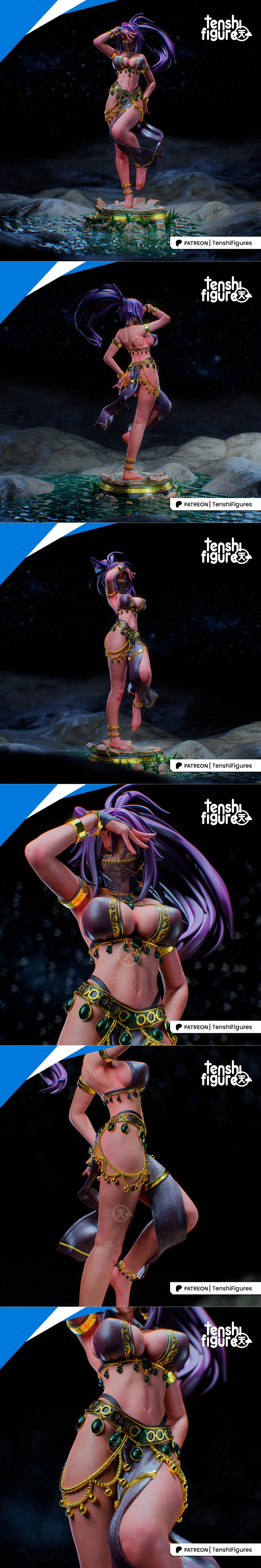 BLEACH 朽木白哉 3D打印模型|Tenshi Figures – Bleach – Yoruichi – 3D Print Model STL