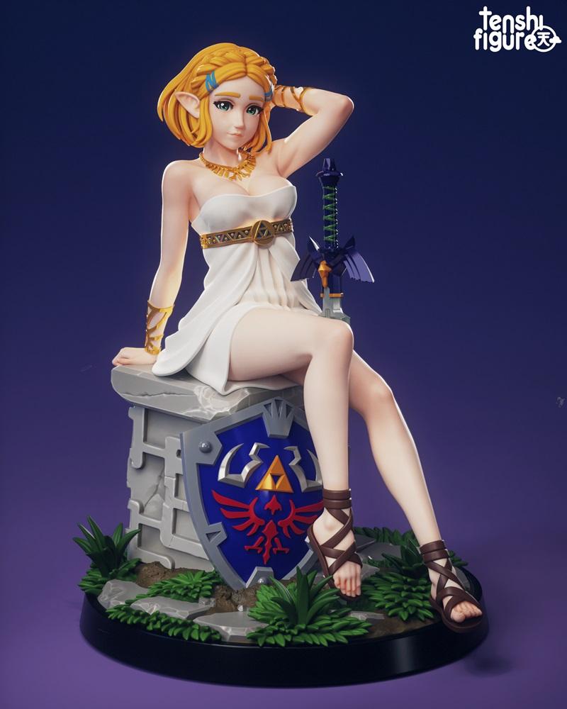 塞尔达公主 3D打印模型|Tenshi Figures – Princess Zelda – 3D Print Model STL