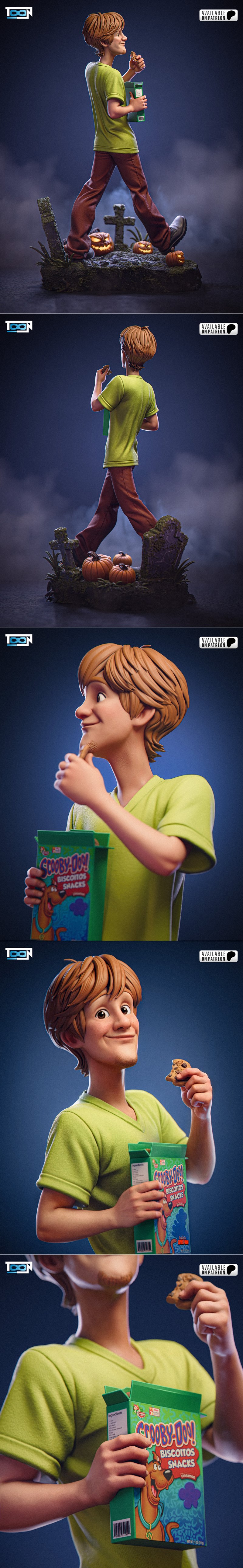 Toon Studios旗下动画角色谢吉3D打印模型|Toon Studios – Shaggy – 3D Print Model STL