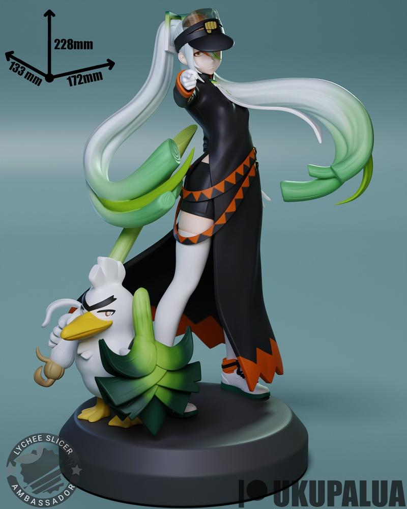 Miku与Sirfetchd 3D打印模型|Ukupalua – Hatsune Miku x Sirfetchd – 3D Print Model STL