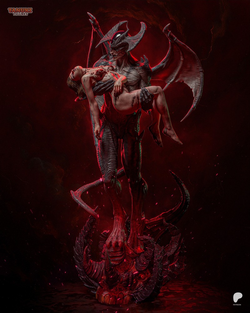 唐鸡模型 - 魔人系列 - 魔人布奇 3D打印版|Tanuki Figures – DevilMan – 3D Print Model