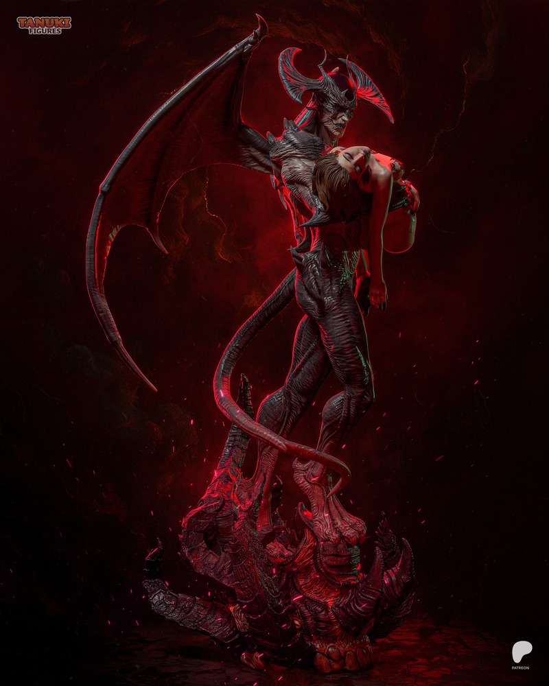 唐鸡模型 - 魔人系列 - 魔人布奇 3D打印版|Tanuki Figures – DevilMan – 3D Print Model