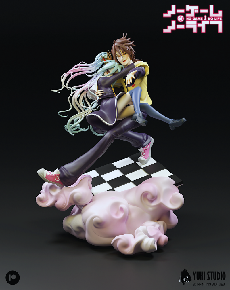 无游戏无生命 3D打印模型|No Game No Life Diorama – 3D Print Model
