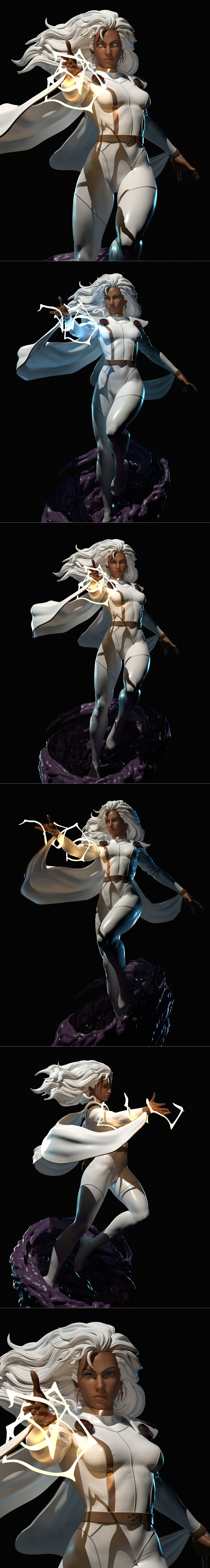 阿尔瓦罗·斯塔杜罗 风暴 X战警 3D打印模型|Alvaro Stuardo – Storm – X-men – 3D Print Model STL