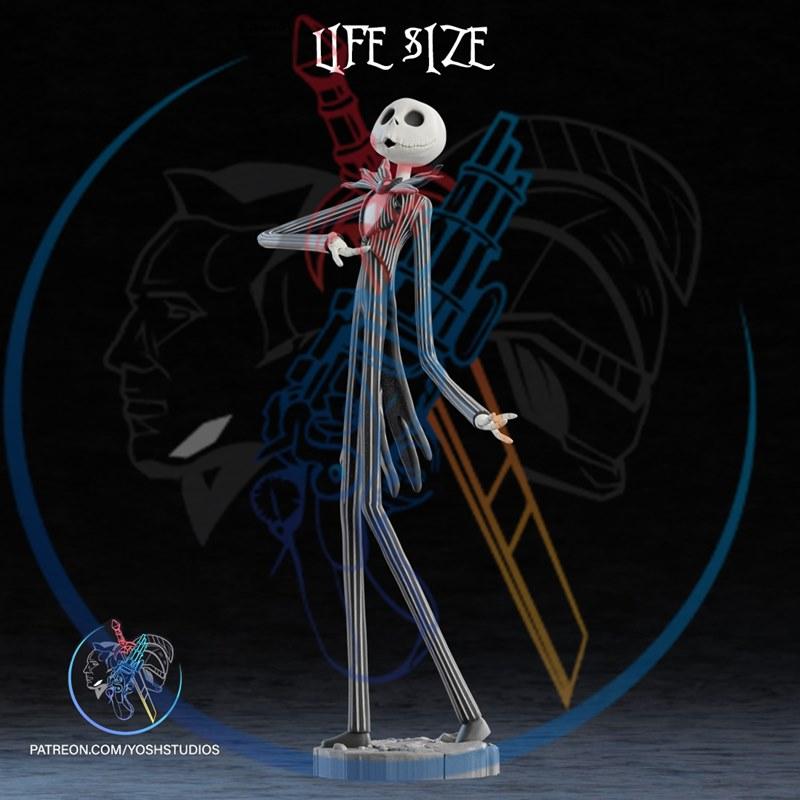 杰克·斯克里文顿 3D打印模型|Jack Skellington – 3D Print Model STL