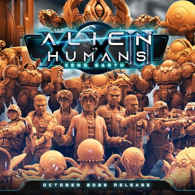 Papsikels迷你模型：异星入侵地球 2025版 3D打印模型|Papsikels Miniatures – Aliens vs Humans – Xeno Earth October 2025 – 3D Print Model STL