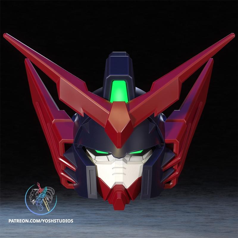 Gundam Epyon头盔 3D打印模型|Gundam Epyon Helmet – 3D Print Model STL