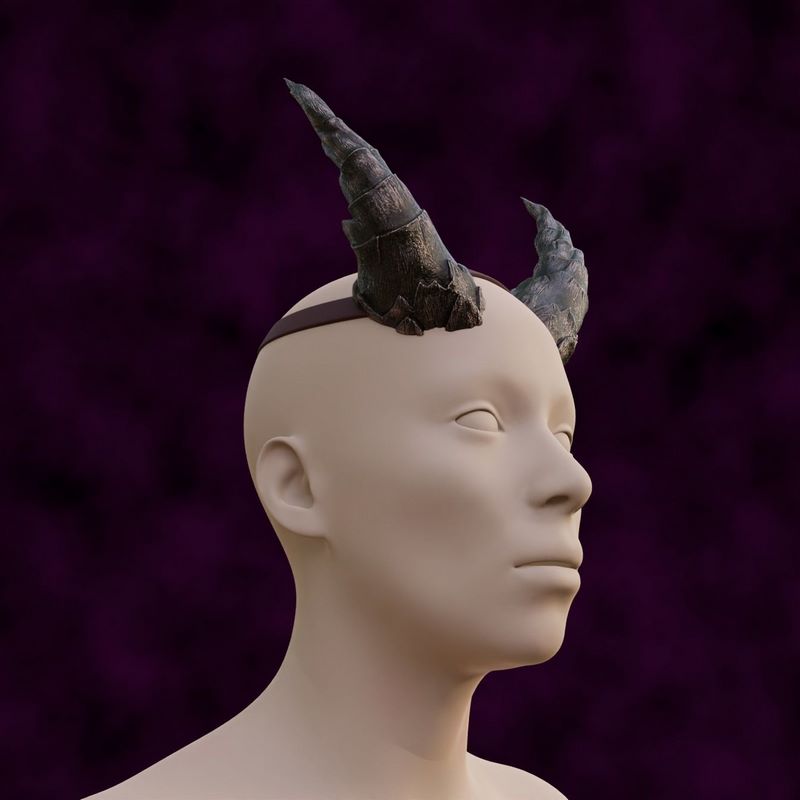 奇幻世界Cania挥矛套装《博德之门3》3D打印模型|Fantasy Cania Lances Horns Set Baldurs Gate 3 3D print model