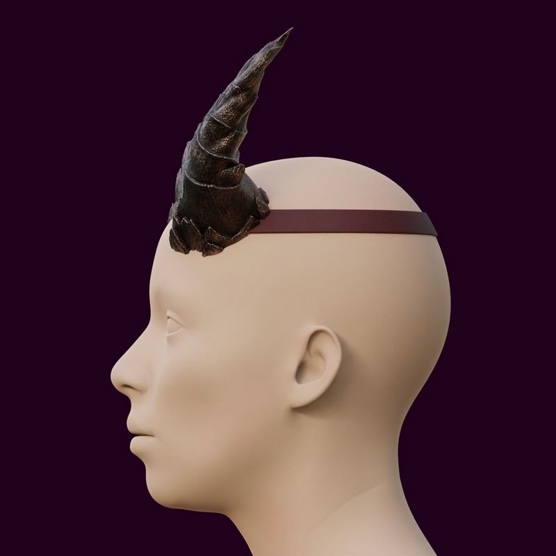 奇幻世界Cania挥矛套装《博德之门3》3D打印模型|Fantasy Cania Lances Horns Set Baldurs Gate 3 3D print model