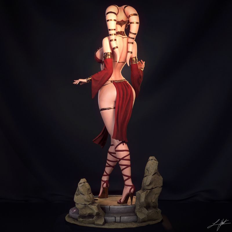 Abe 3D - 《Twilek》女仆人3D打印模型|Abe 3D – Twilek Hostess – 3D Print Model