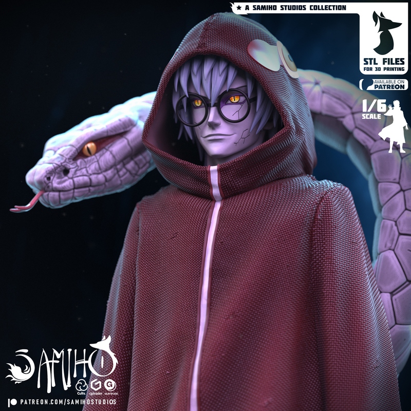 萨米霍工作室 - 甲贺忍者 - 3D打印模型|Samiho Studios – Kabuto Edo Tensei – 3D Print Model